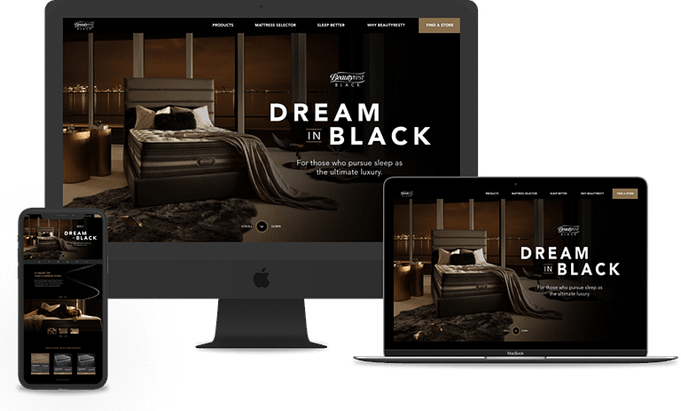 Beautyrest website mock ups